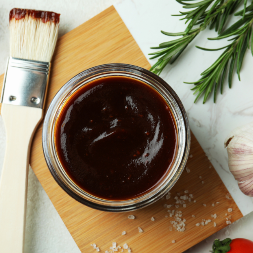 Pot of BBQ Sauce