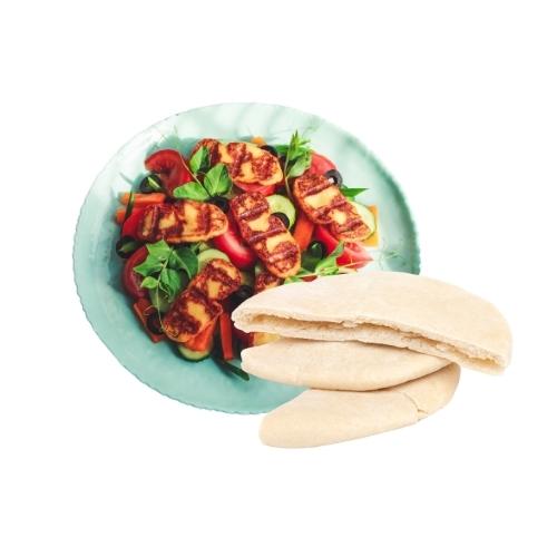 Halloumi Salad in Pitta