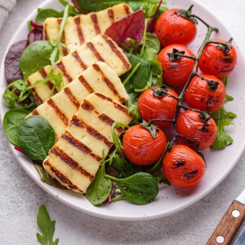 Halloumi On Salad