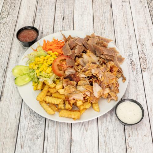 Mixed Doner Meat and Chips