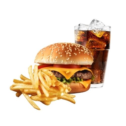 Kids Small Burger Meal with Cheese 
